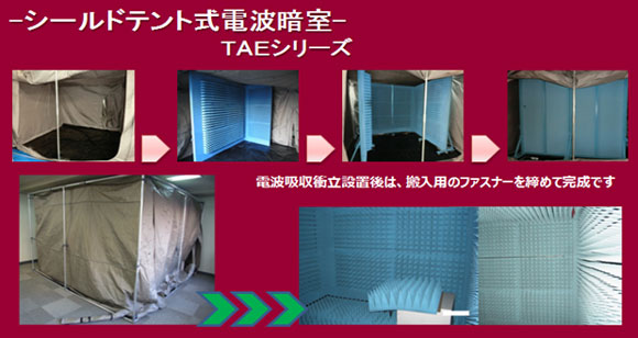 シールドテント式電波暗室 TAEシリーズ